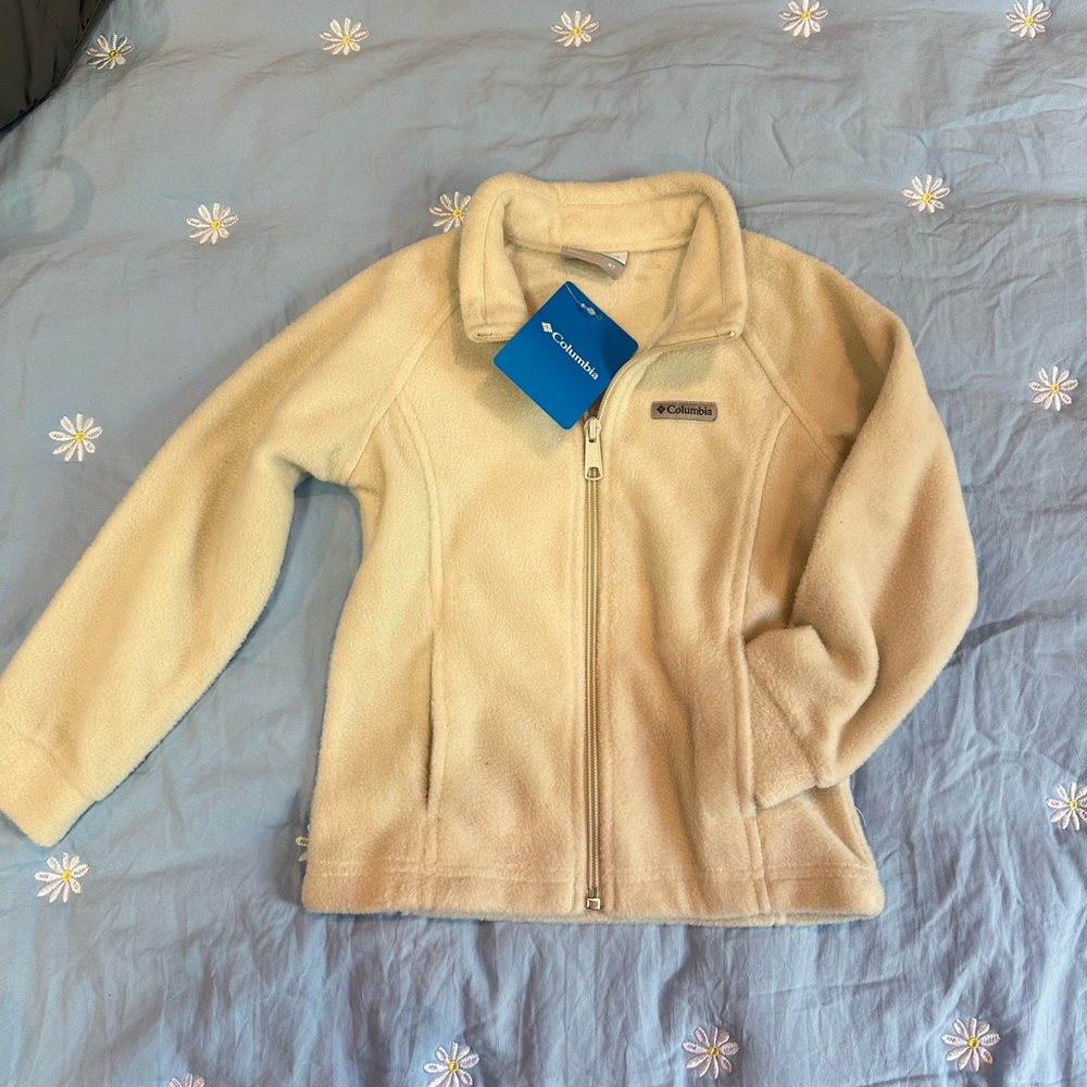 Columbia Cream Fleece Jacket 4T